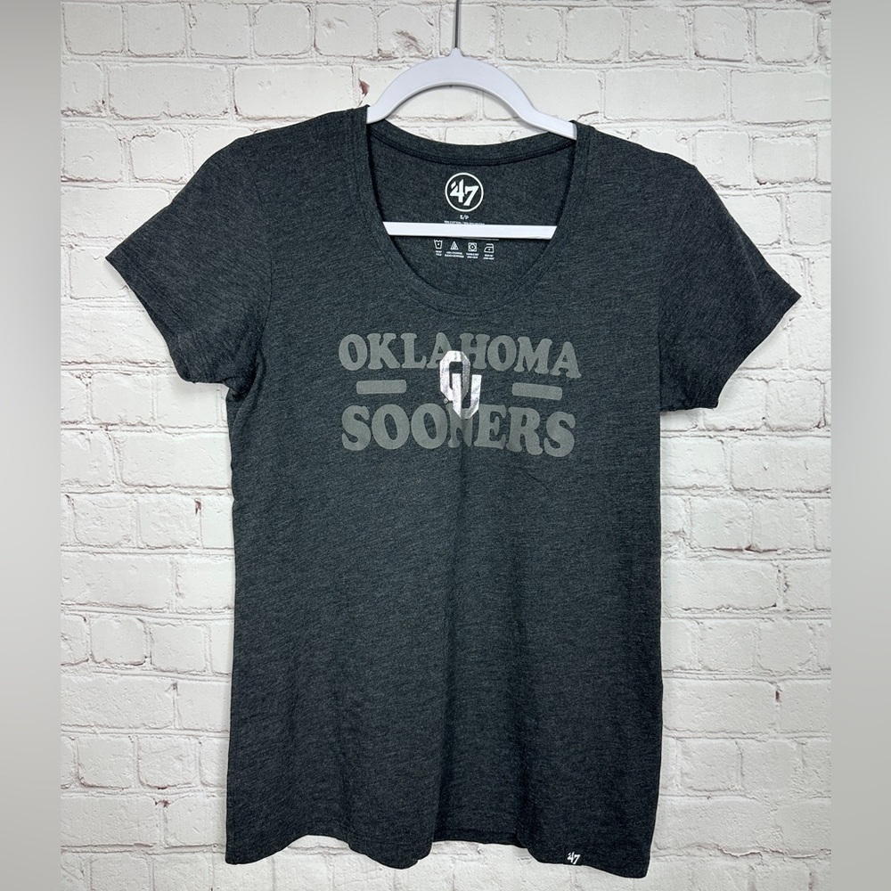 '47 women's short sleeve gray Oklahoma Sooners‎ OU shirt, sz S